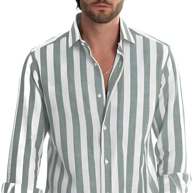 Nickos | Men's Striped Polo Shirt