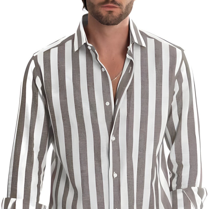 Nickos | Men's Striped Polo Shirt