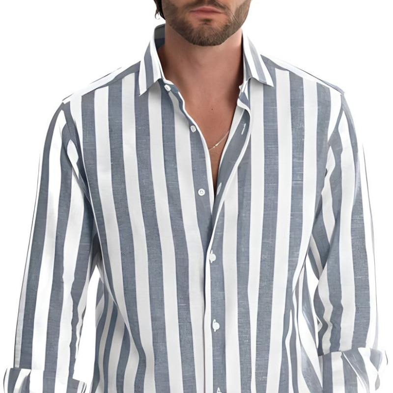 Nickos | Men's Striped Polo Shirt