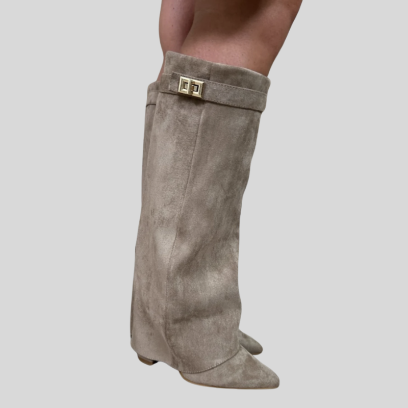 Olushia | Soft Fur Buckle Boots