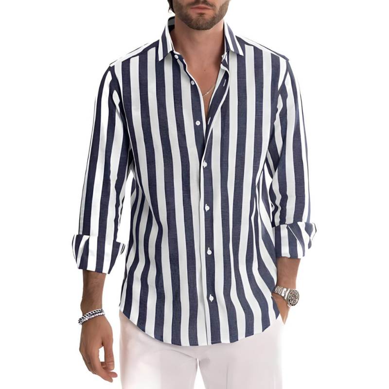 Nickos | Men's Striped Polo Shirt