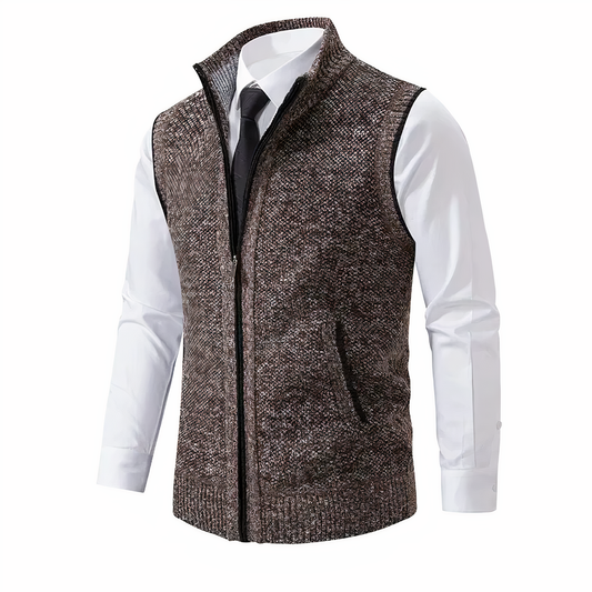 Assende | Men's Stand Collar Knit Vest