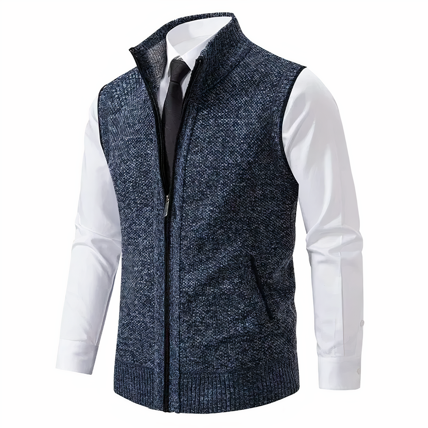 Assende | Men's Stand Collar Knit Vest