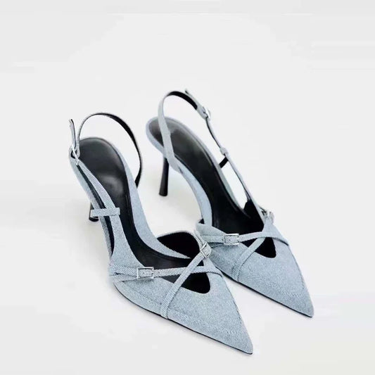 Virelle | Women Denim Heels