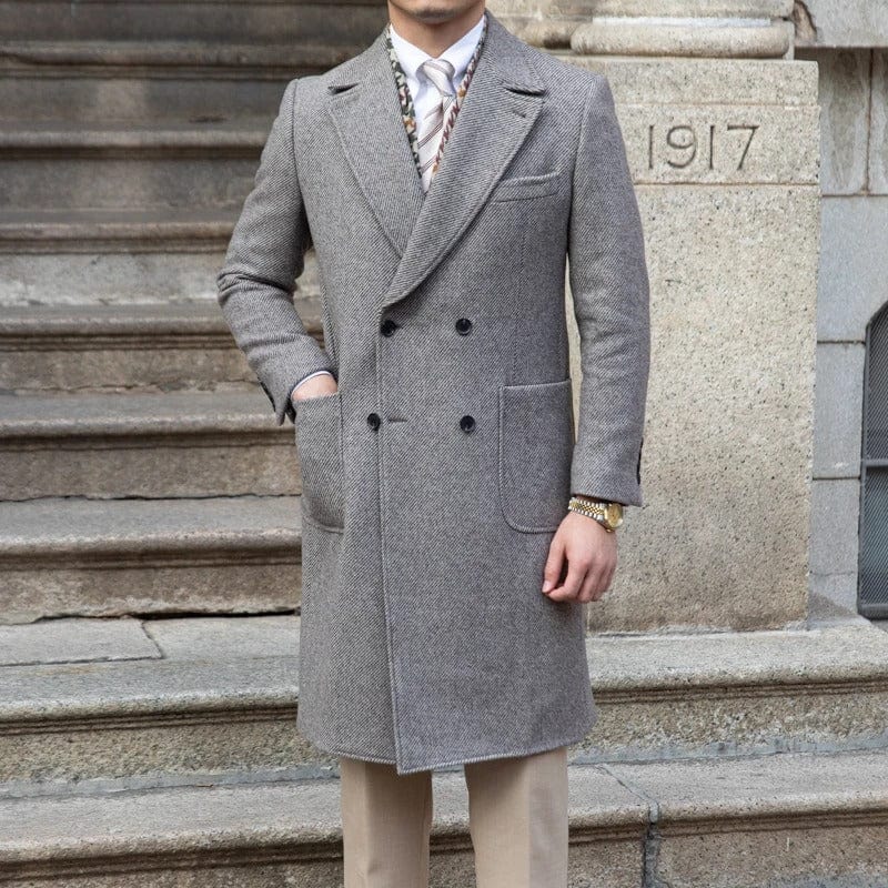 Logan | Men's Striped Long Coat