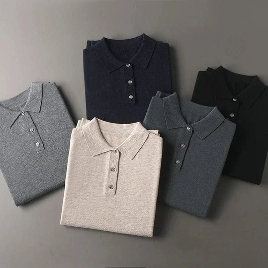 James | Men's Long Sleeve Polo Shirt