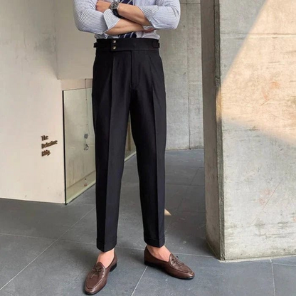 Samuel | Men's High Waist Suit Pants