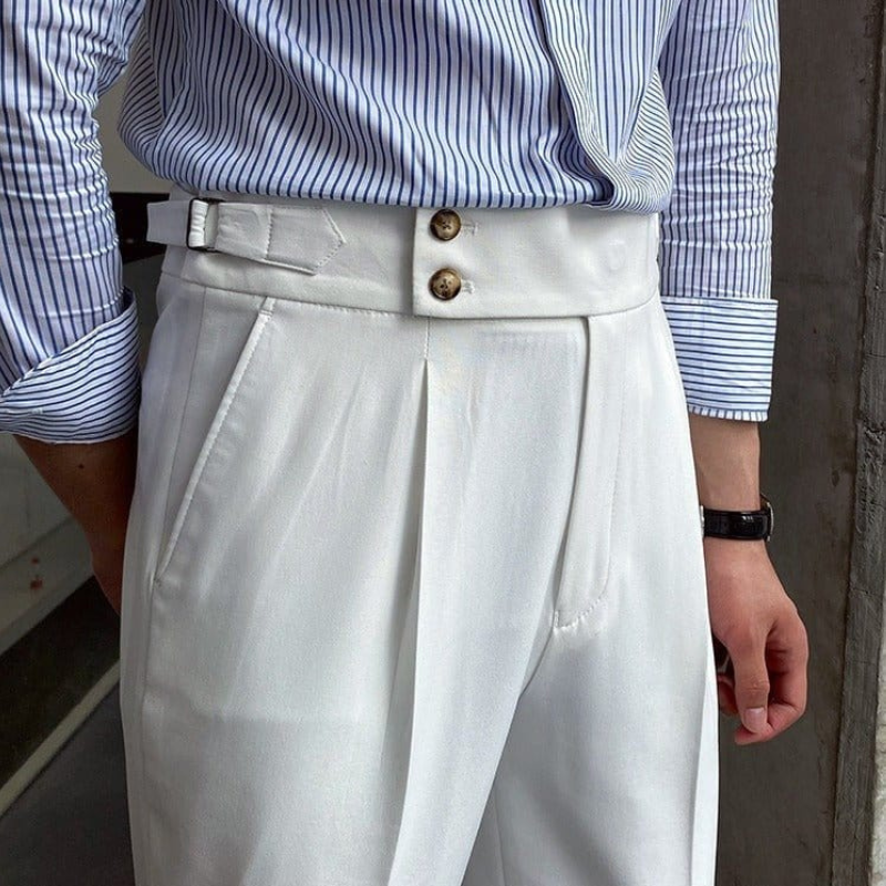 Samuel | Men's High Waist Suit Pants