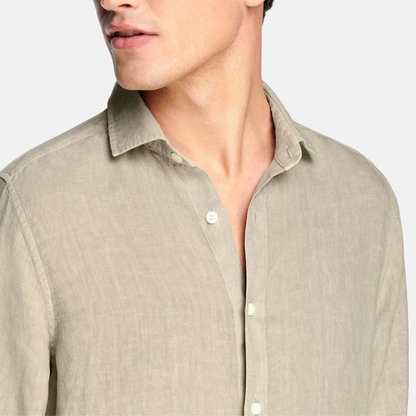 Edward |  Men's Beige Shirt - Classic & Comfortable