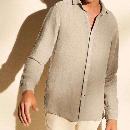 Edward |  Men's Beige Shirt - Classic & Comfortable