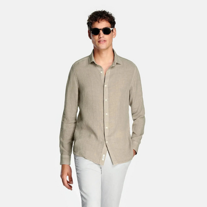 Edward |  Men's Beige Shirt - Classic & Comfortable